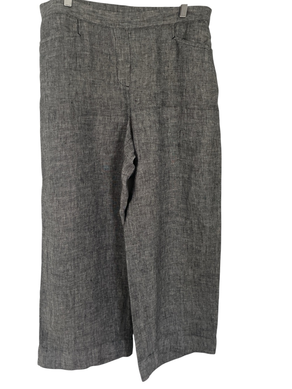 J Jill women’s charcoal Linen-Blend Wide Leg Pants size medium